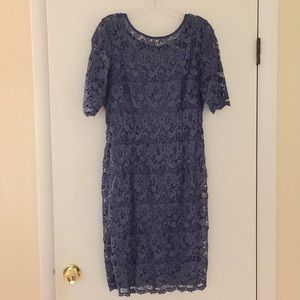 Blue lace dress